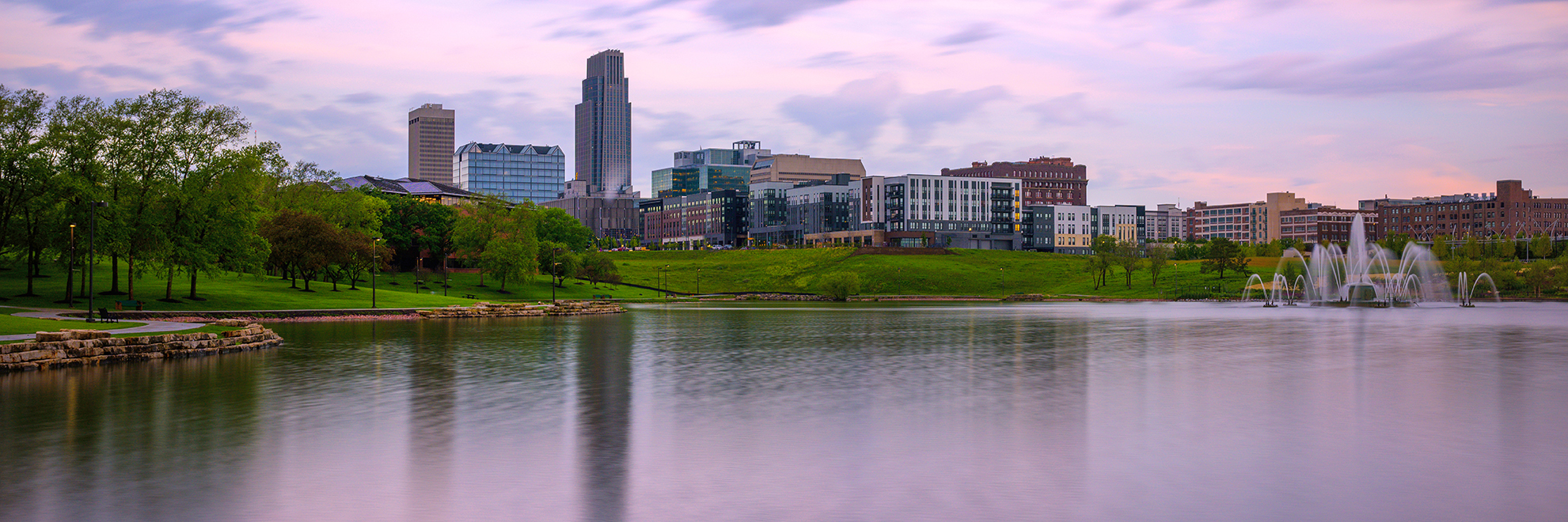 Omaha City Skyline in Nebraska Omaha City Skyline in Nebraska