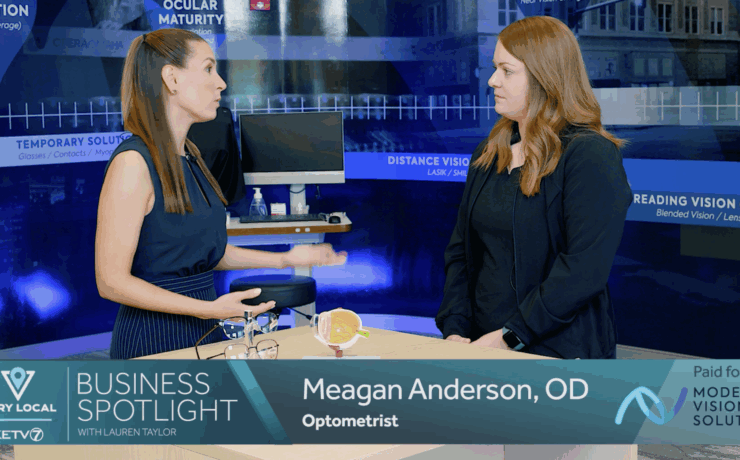 modern vision solutions eye analysis exam on KETV very local business spotlight